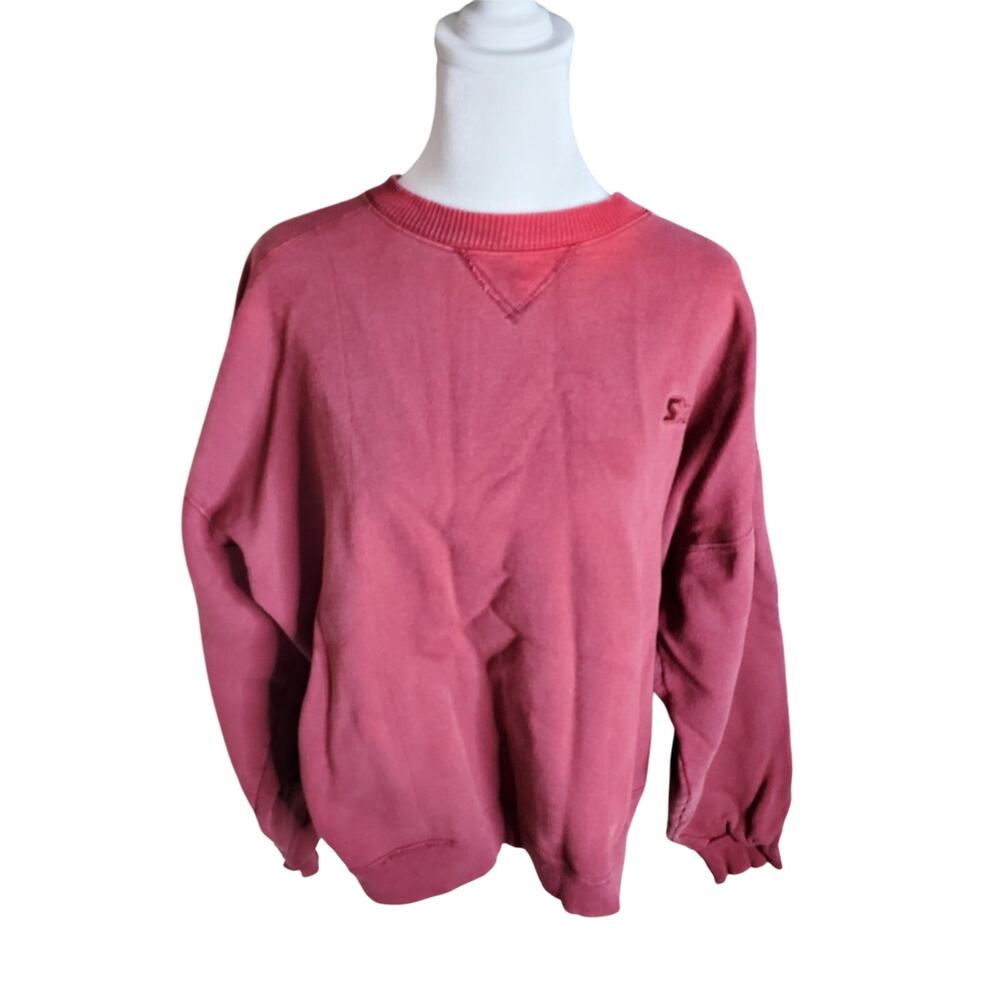 Starter Red Sweater Womans Top Size L